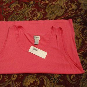 NWT Size 3 Chicos sweater style tank top..PINK
